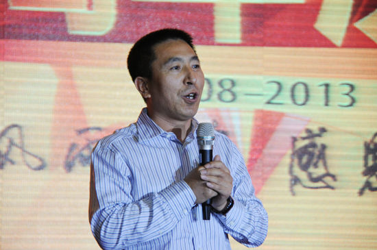 中国医药物资协会副会长周立致辞（齐鲁网记者